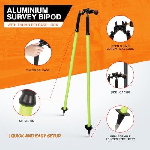 Elevate Your Surveying Game:⁣ Our⁢ Durable Aluminum Bipod