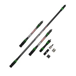 ZSHJGJR Archery Bow Stabilizer Balance Bar System Detachable 30" 10" 5" Carbon Balance Rod V-Bar Vibration Dampener for Recurve Bow Stabilizer (Green)
