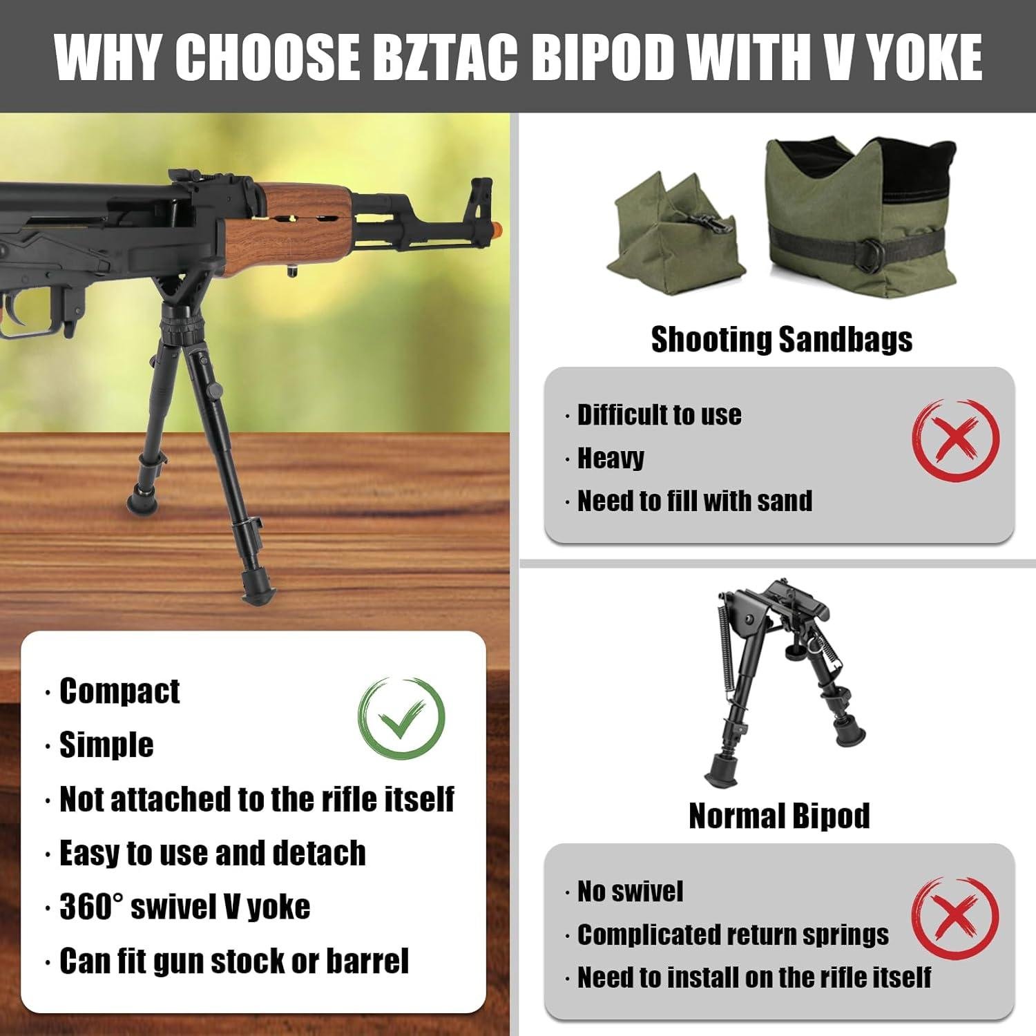 Master the Wild: Our ‍Take on the BZTAC Tactical Bipod