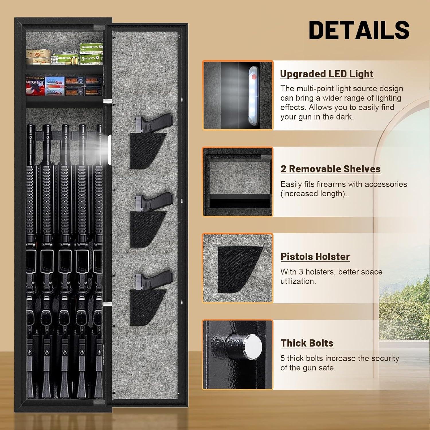 Explore Safety and Convenience with the EMAXEE Gun Safe