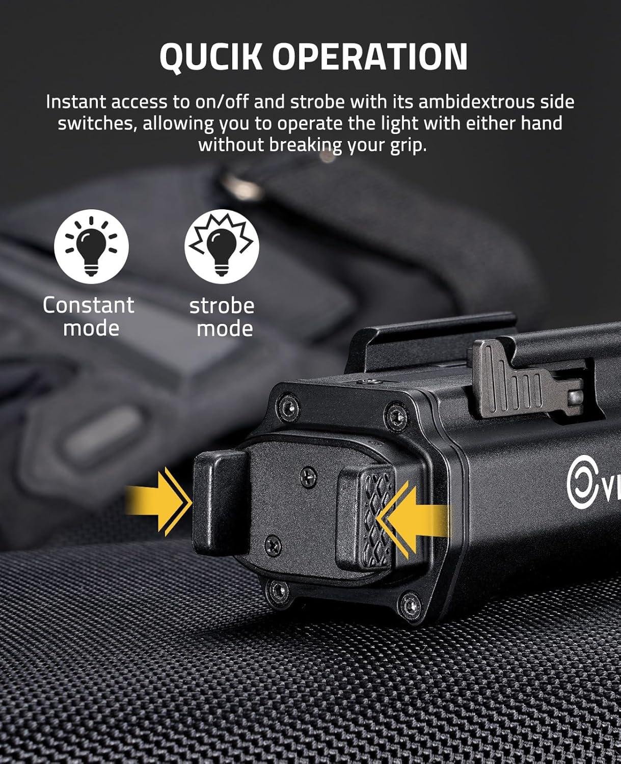 Our Review: CVLIFE 1500-Lumen ​magnetic ⁢Pistol Light