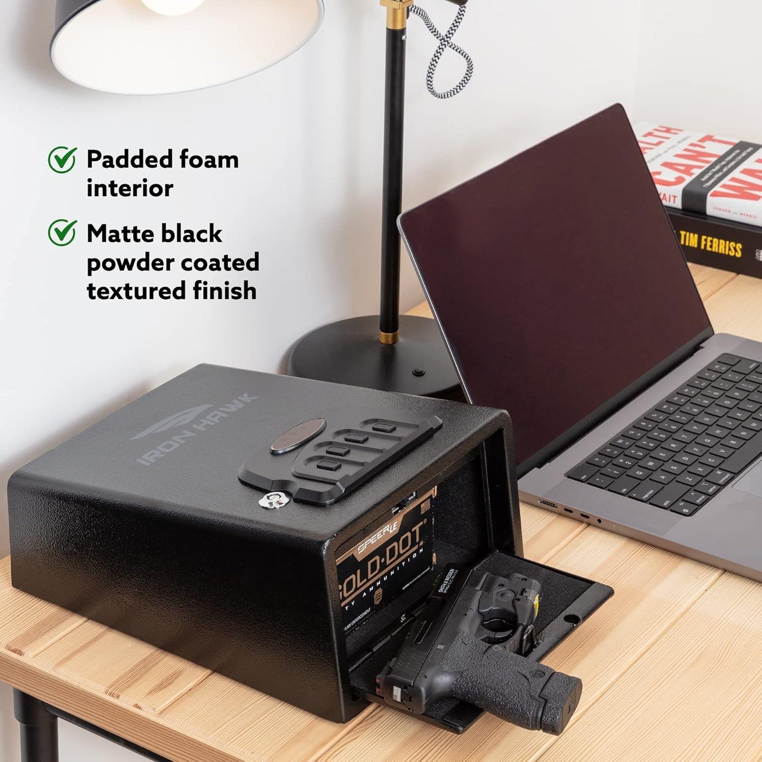Iron Hawk Safe: reliable ⁣security for Nightstands & More