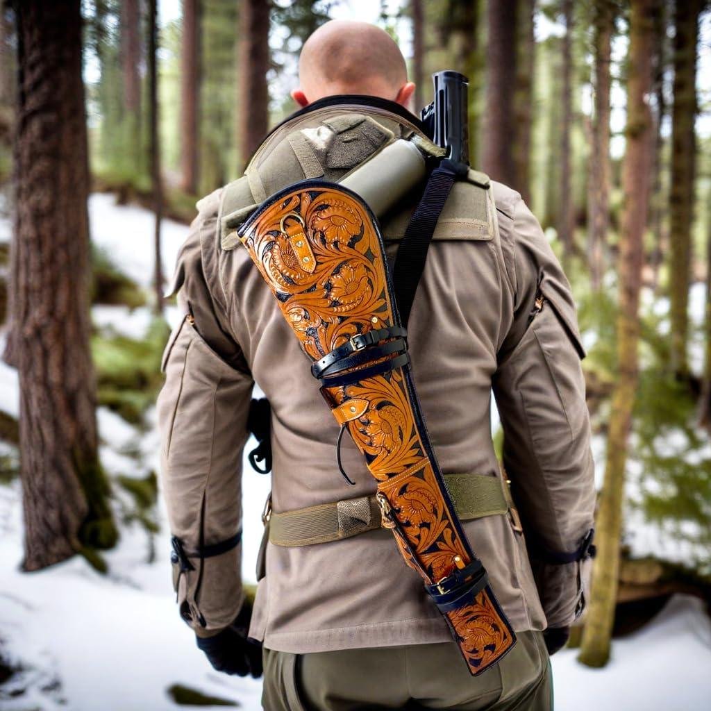 Discover Elegance: our Genuine Leather Rifle Scabbard