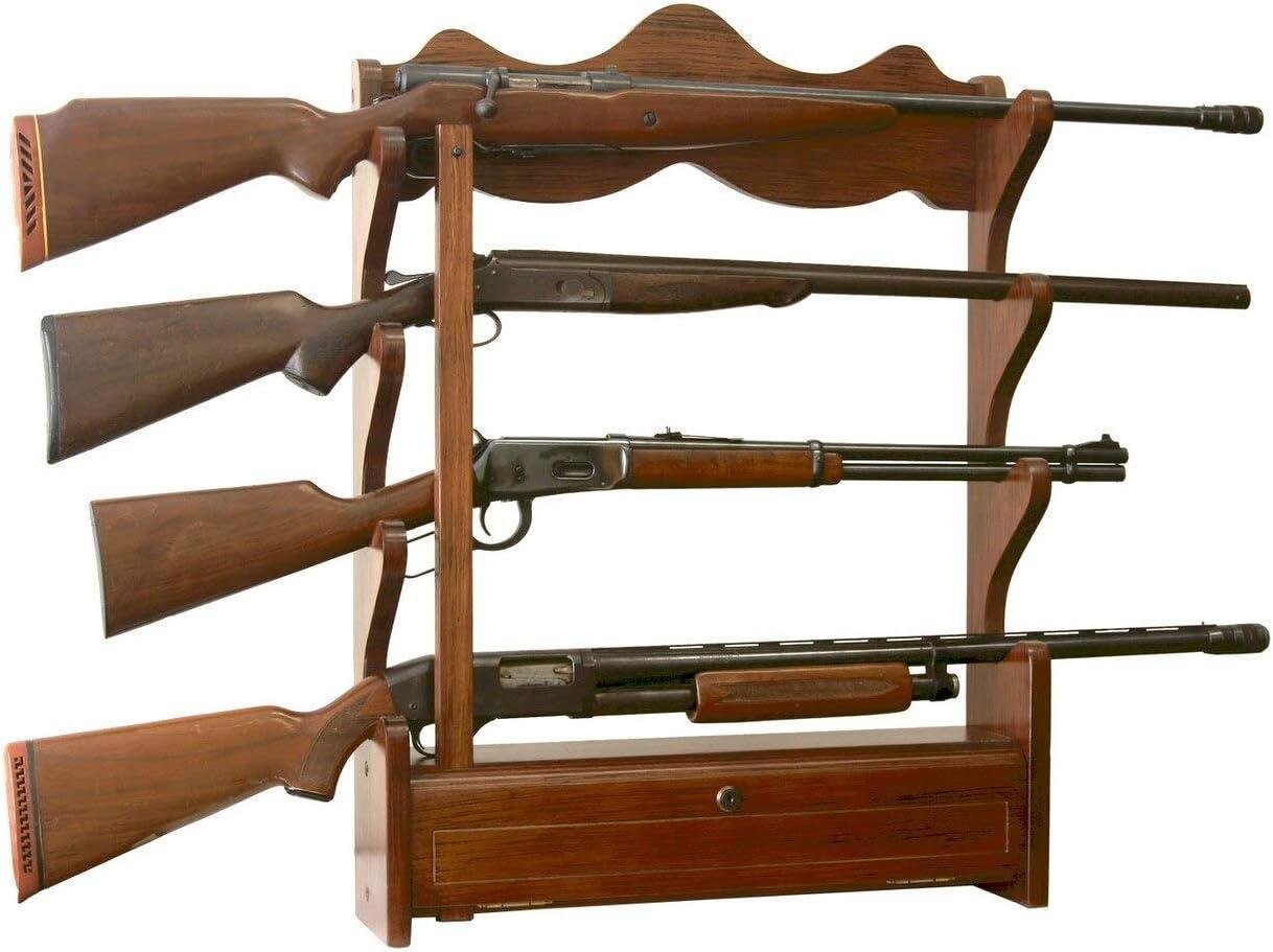 Display & Secure: Our Take on the 4 Gun Wall Rack