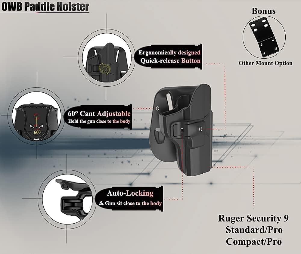 Our Draw on the Ruger Security-9 OWB Paddle Holster