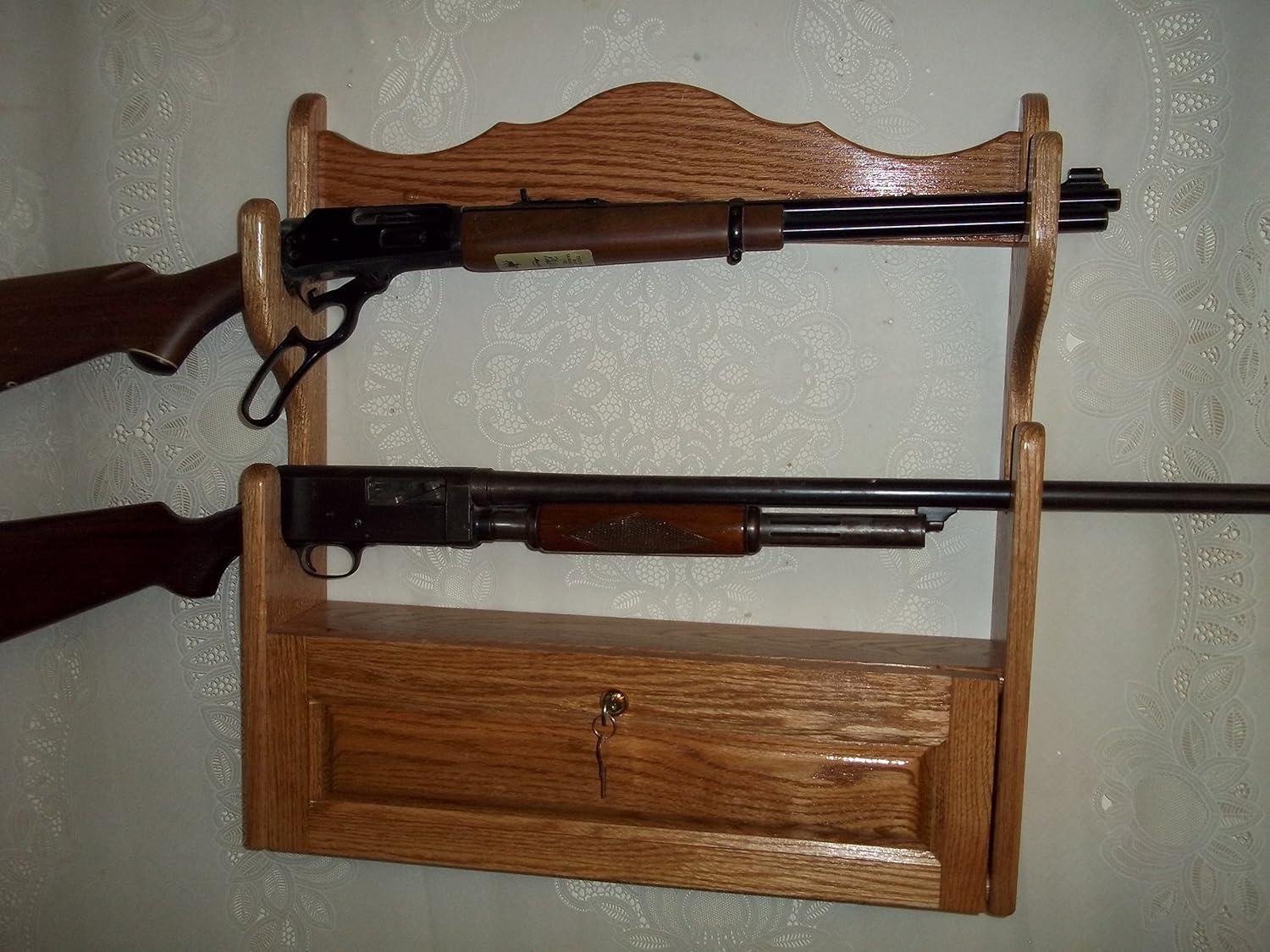 Elegance Meets Utility: Our Handmade Red Oak Gun Rack