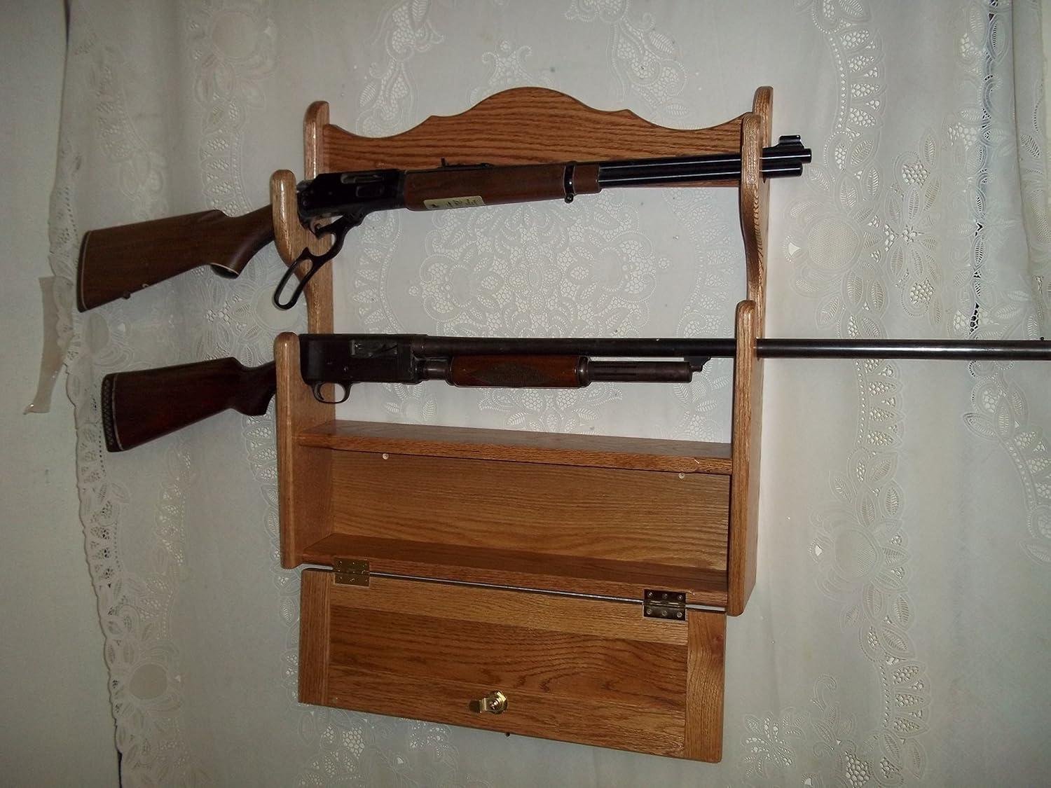 Elegance Meets Utility: Our Handmade Red Oak Gun Rack
