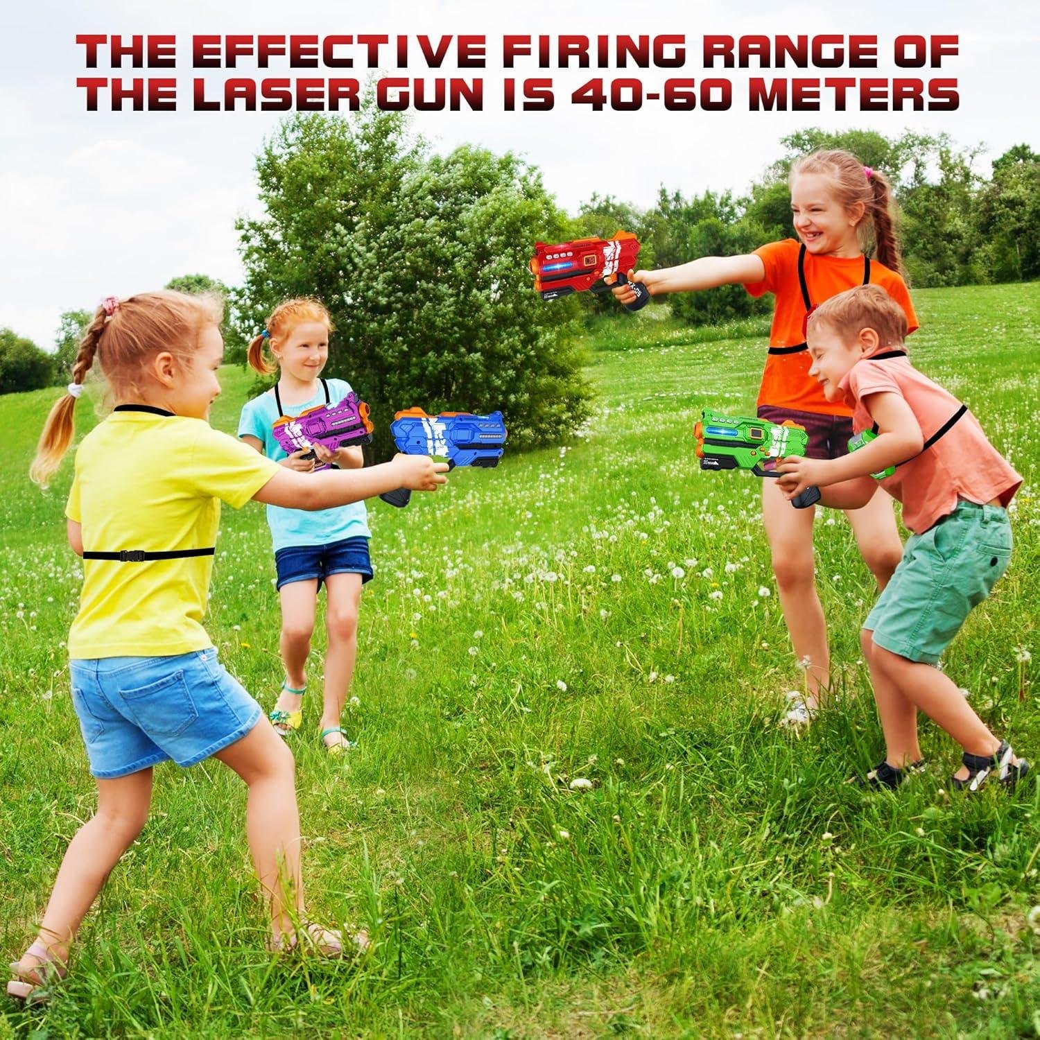 Backyard Battles: Our Review⁢ of a 4-Gun‌ Laser⁣ Tag