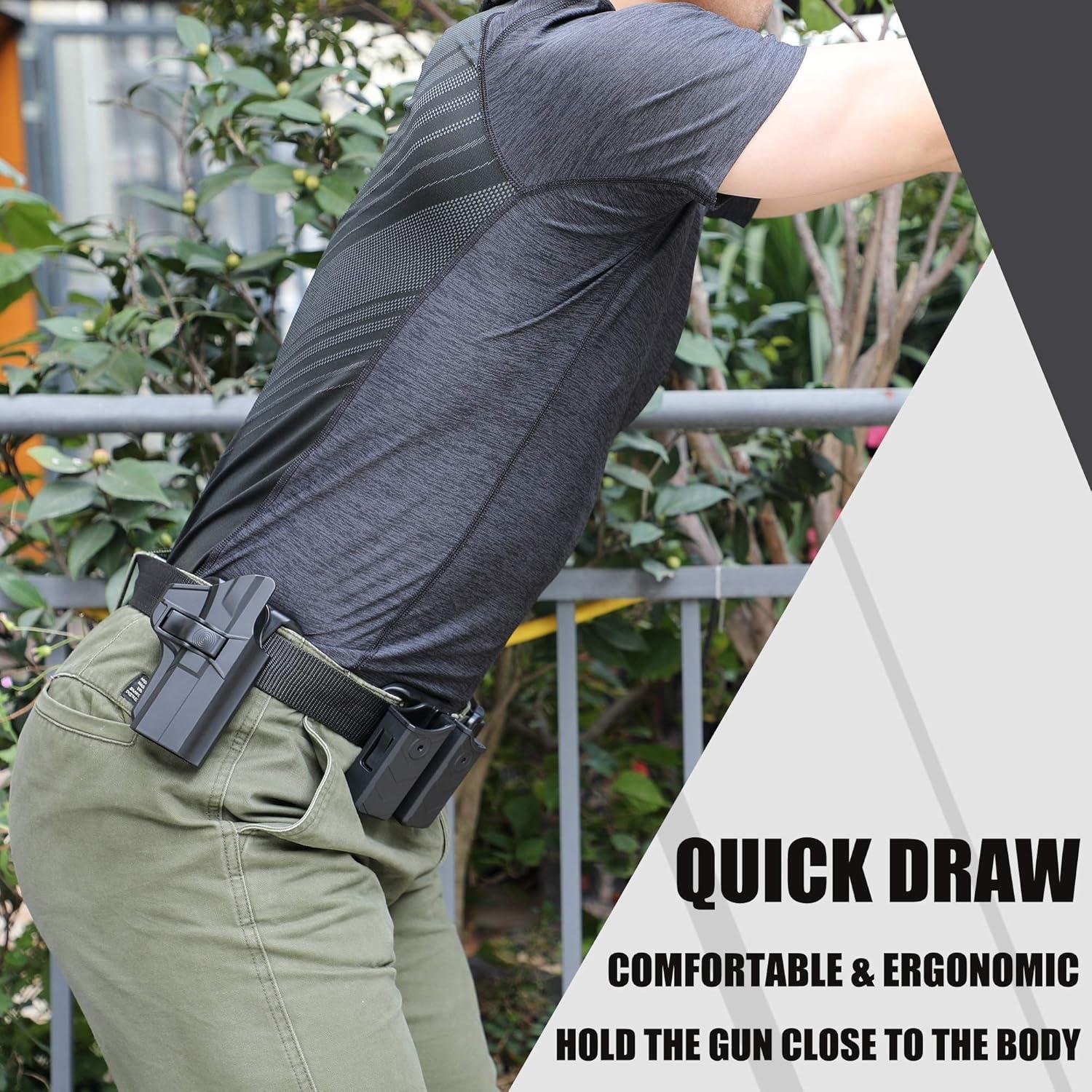 our draw on the Ruger Security-9 OWB Paddle ‌Holster