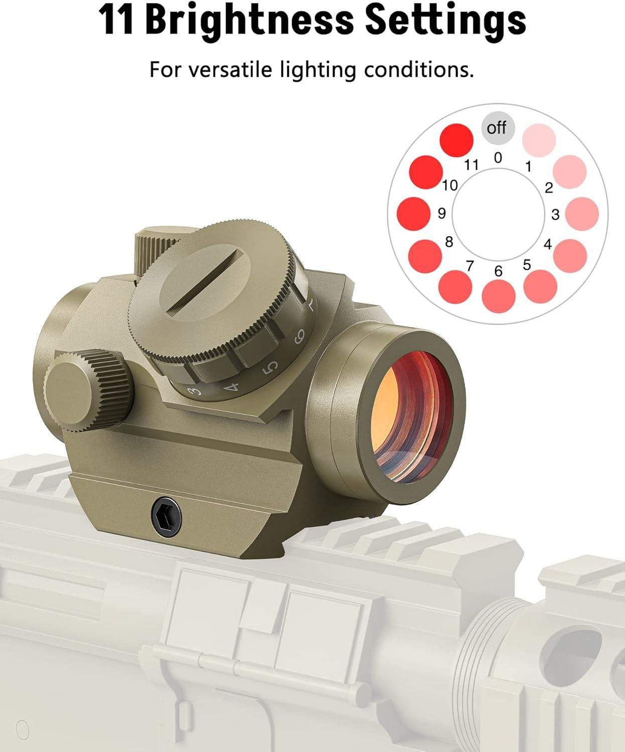 Our Hands-On with⁣ MidTen's⁣ 2MOA Red Dot Sight