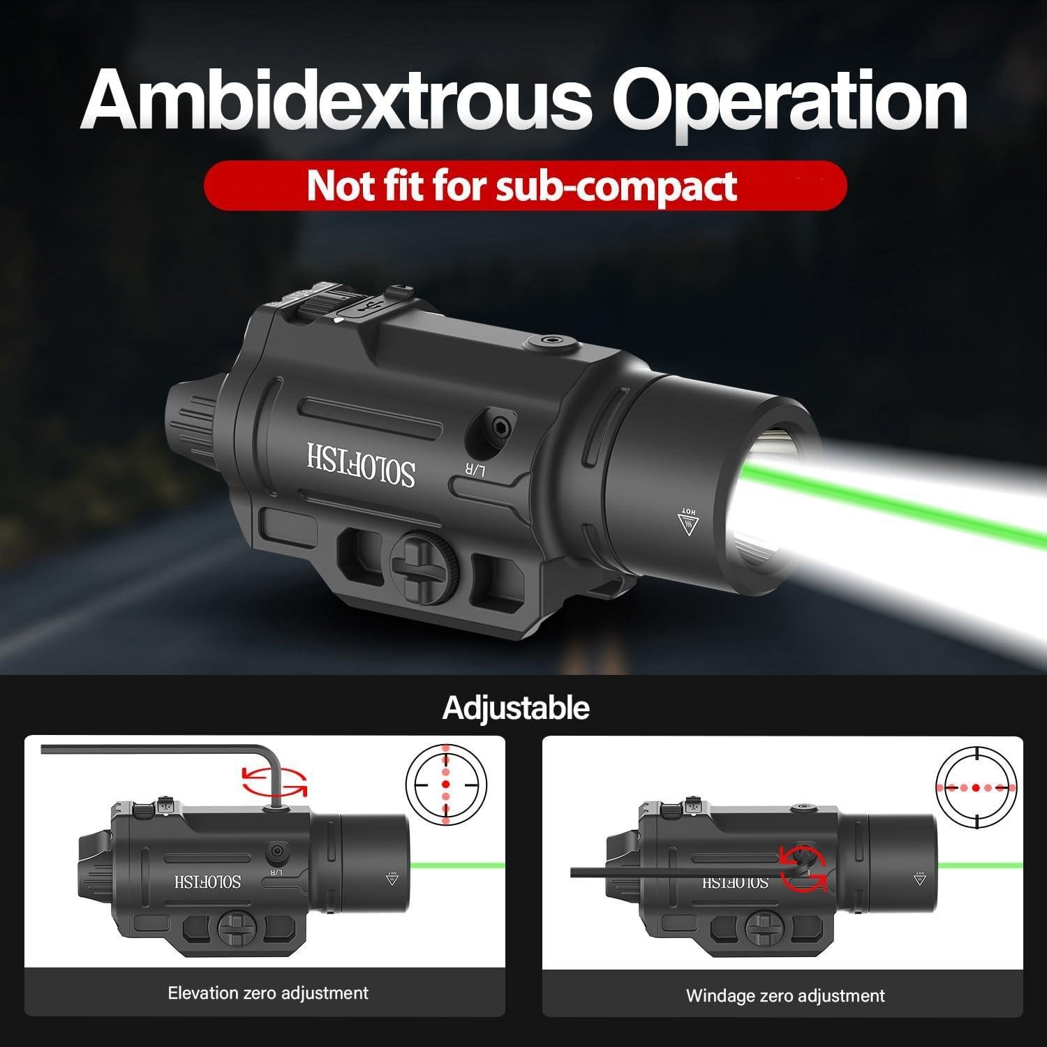 We Review the Solofish 1500lm ​Pistol Light + Green Beam