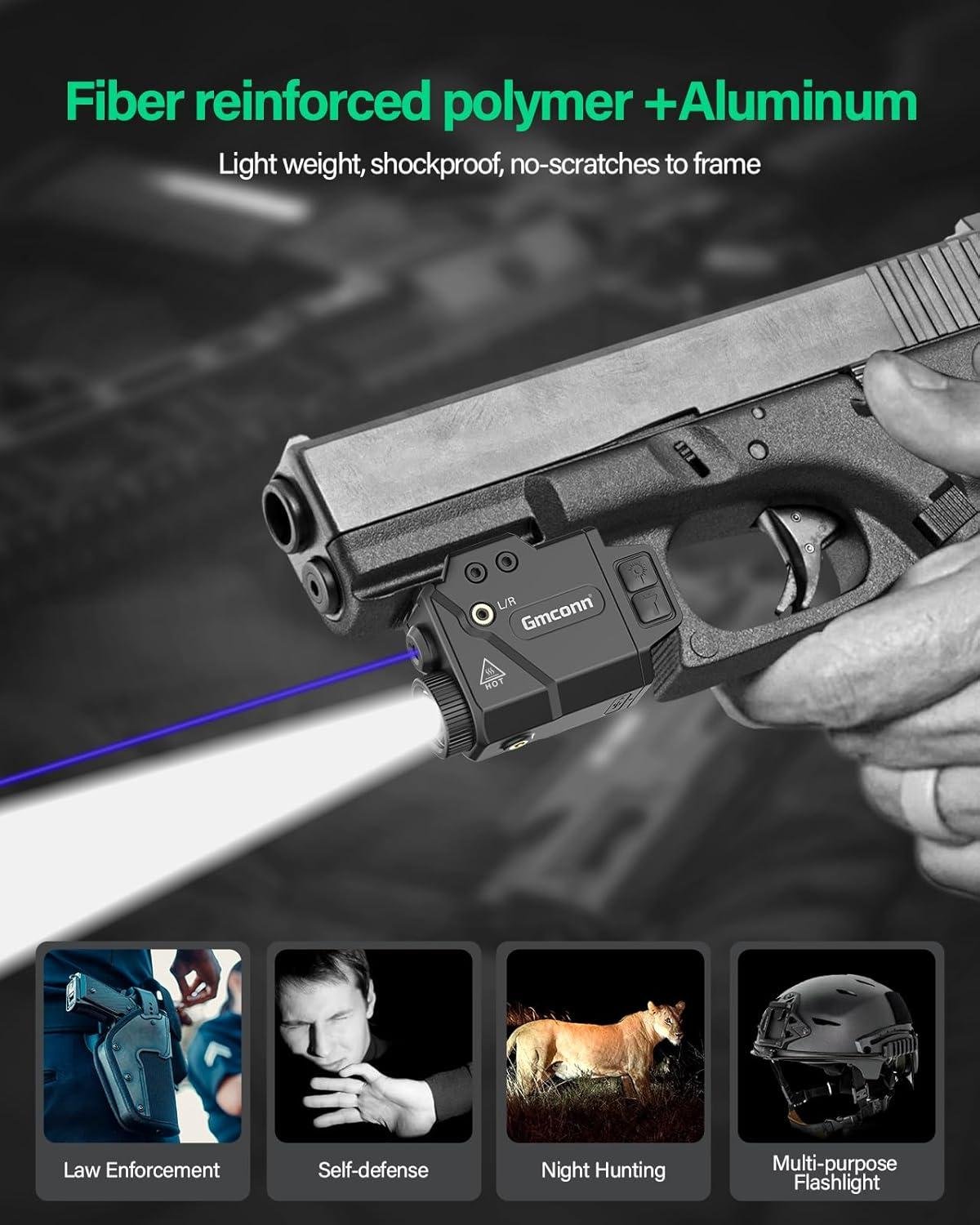 Our Take ⁣on gmconn’s 800-Lumen Blue​ Pistol Light