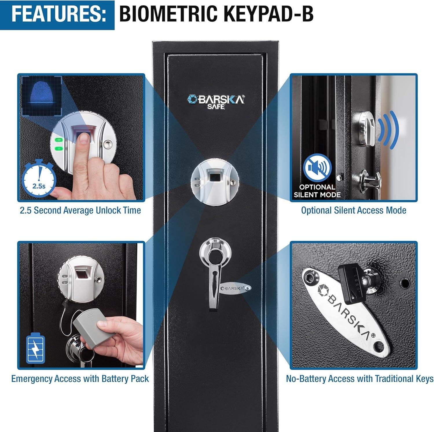 our Experience with Barska's Silent Biometric gun Safe