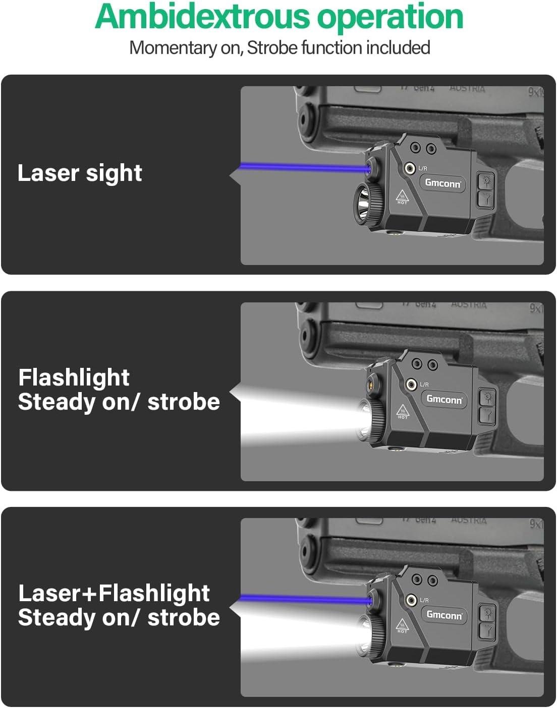 Our‌ Take on Gmconn’s 800-Lumen Blue‍ Pistol Light