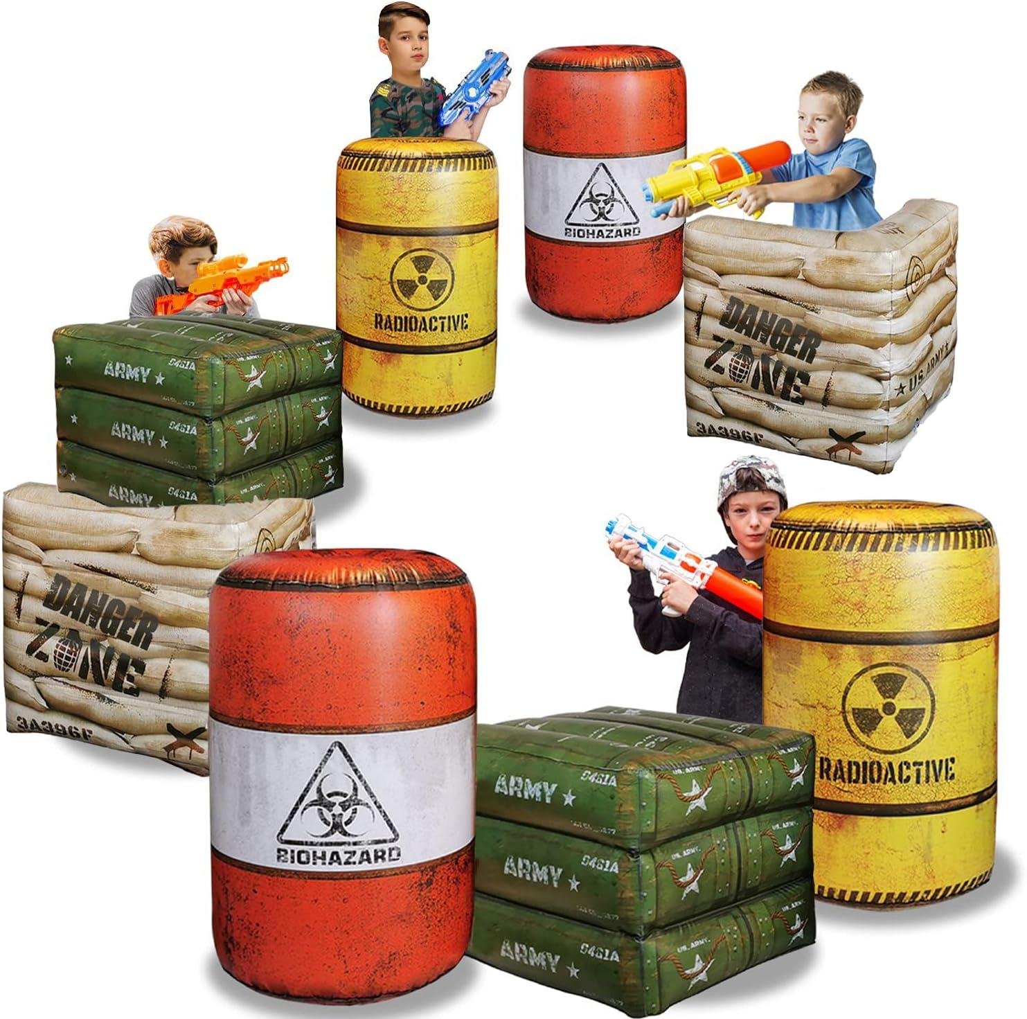 We Field-Test the Combat Battlefield Inflatables