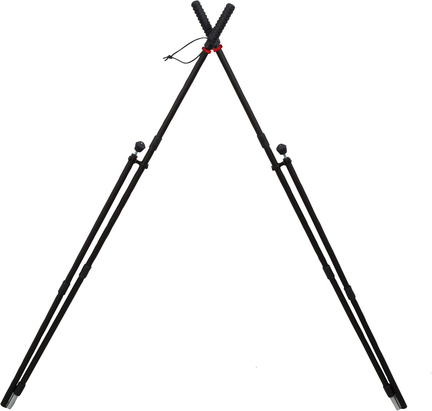 BOG Shooting Sticks Standing Height with 39in of Usable Height, Durable Aluminum Legs, Carbide Spiked Feet and Rubber Covering for Maximum Shooting Stability, Hunting, Long Range Accuracy, and Outdoor