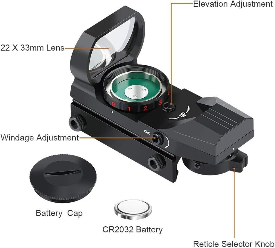 We Test Feyachi Reflex Sight: Red/Green, 4 Reticles