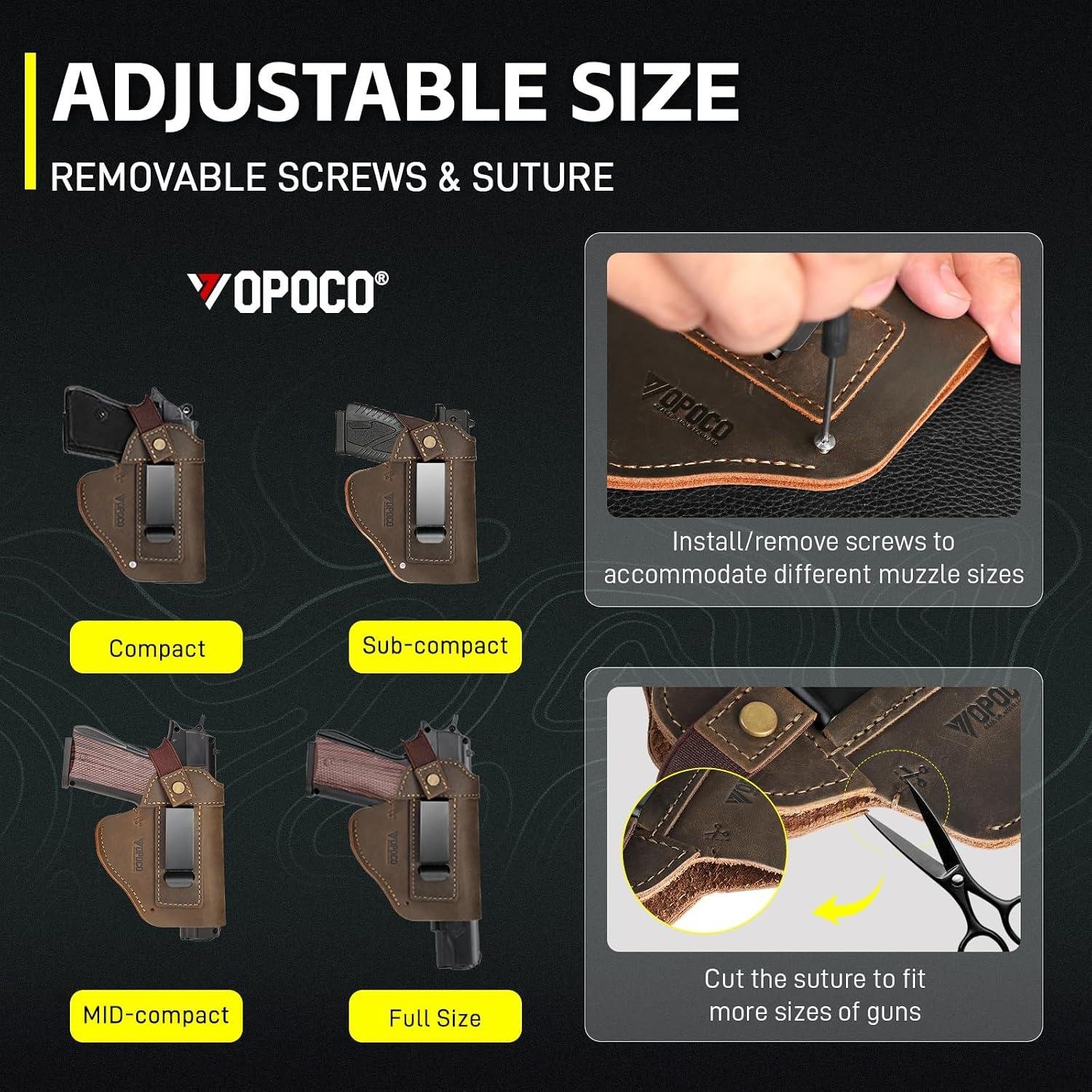 We Carry-Test VOPOCO's ⁤Ambi IWB/OWB Leather Holster