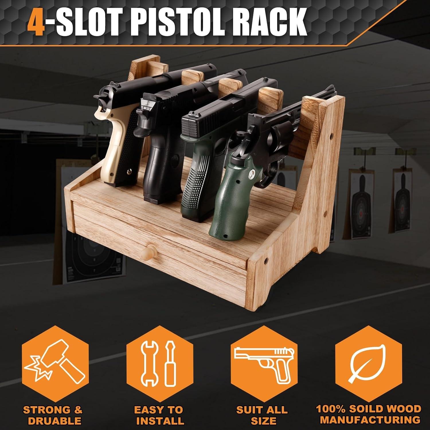 organize and Secure: our Take on the 4-Slot Pistol Rack