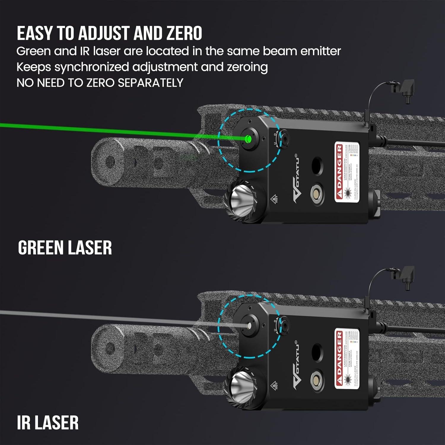 we Review votatu V840: Green/IR Dual Laser, 1500LM