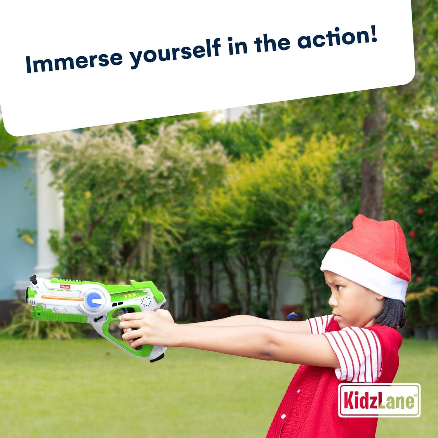 Our take on Kidzlane Laser tag: 130 ft, 4 Modes
