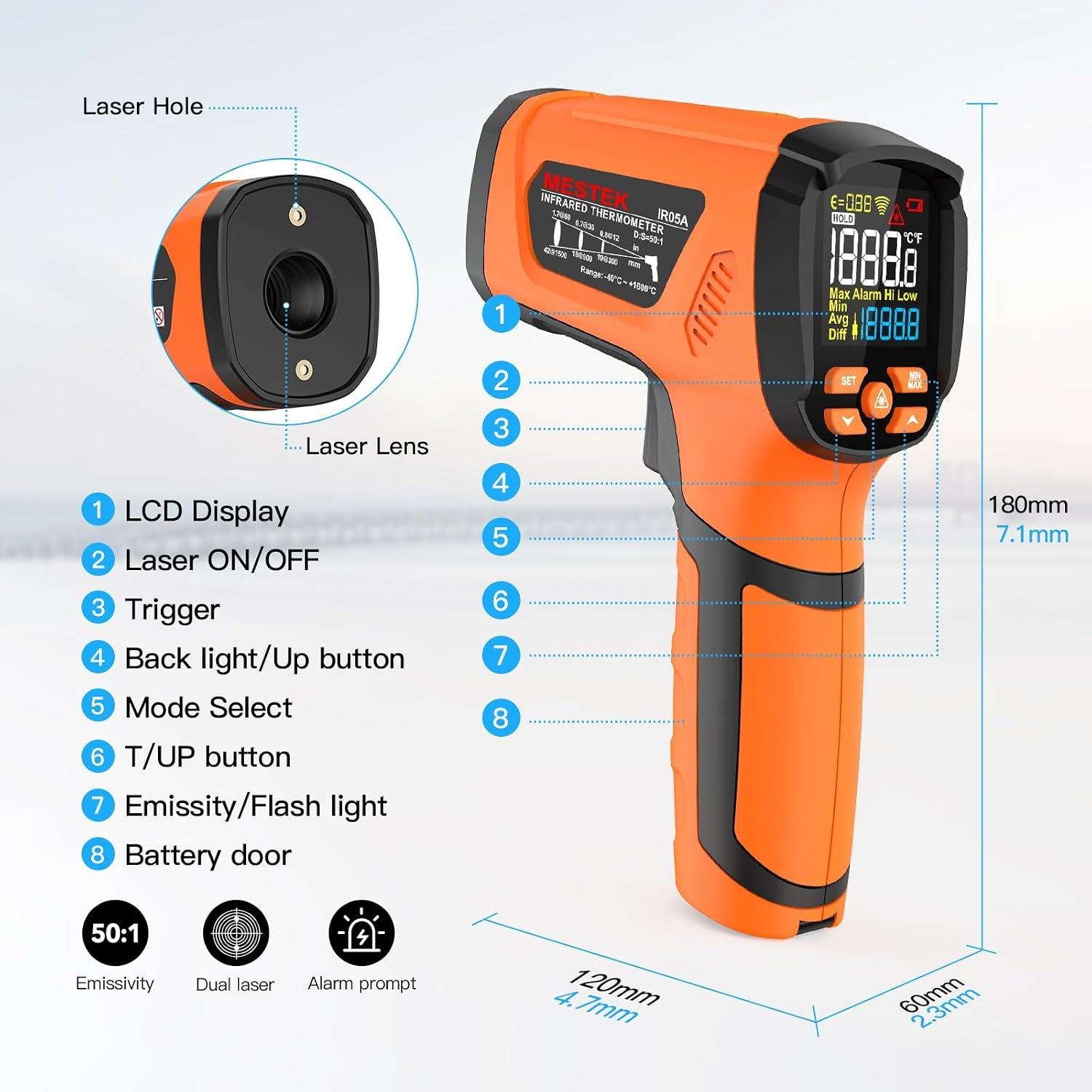 We‍ Review MESTEK's 50:1 IR Gun for Extreme⁢ heat