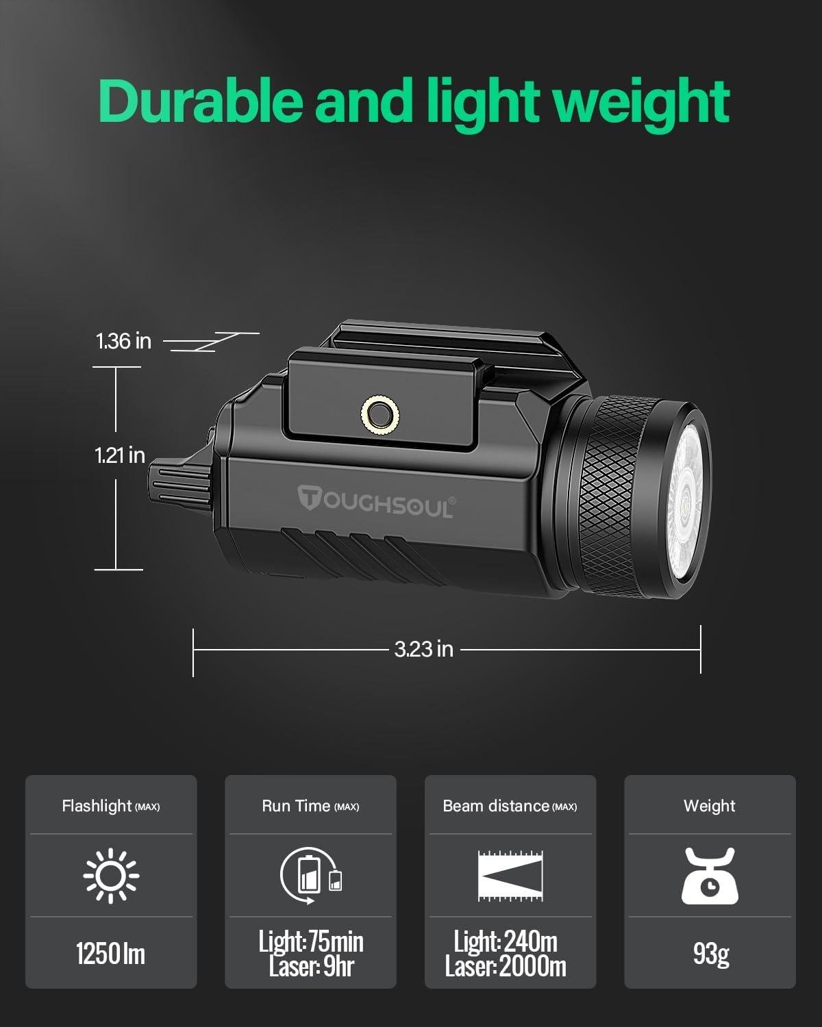 We Test the TOUGHSOUL 1200L pistol Light & Laser