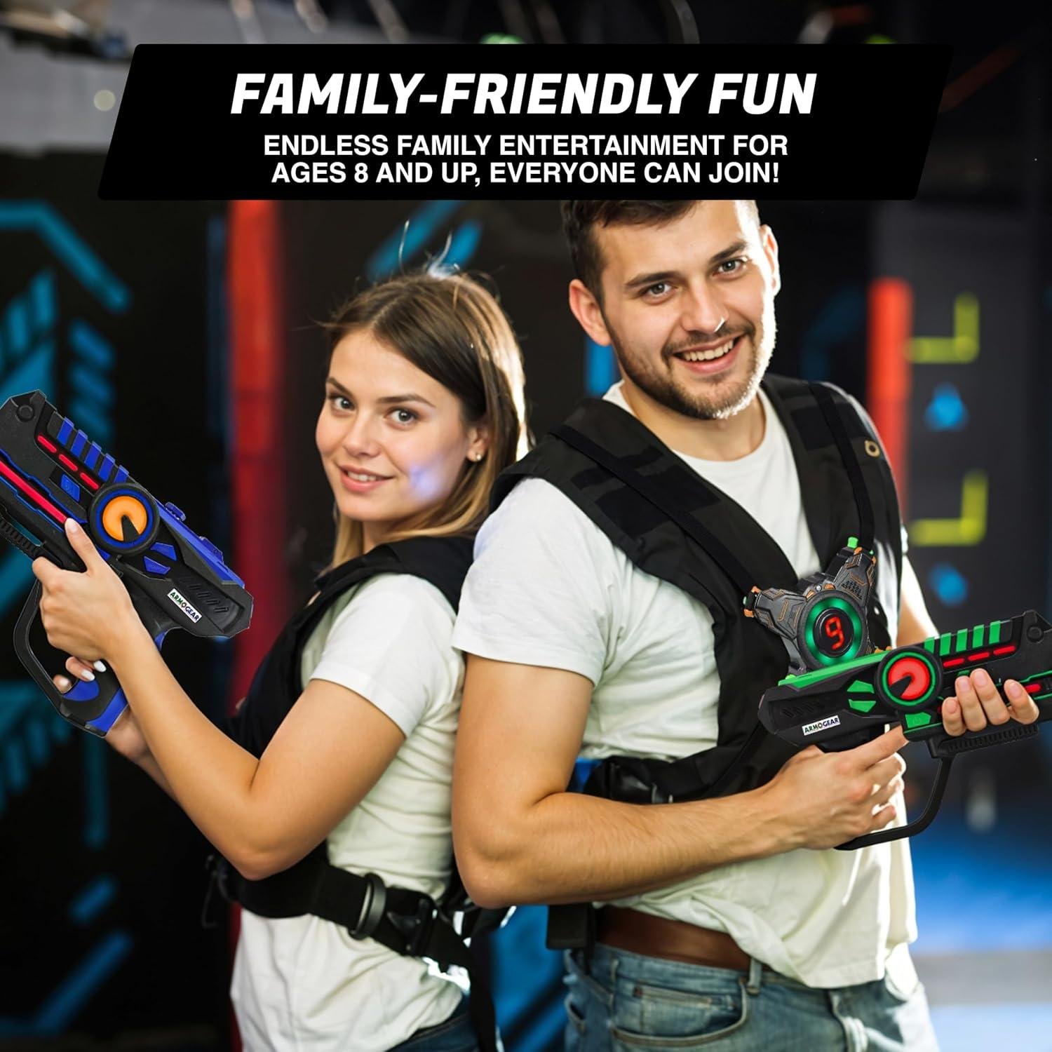 Our Backyard Battles with ArmoGear laser Tag Vests