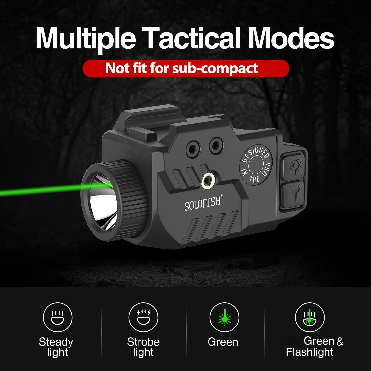 We Light the Way: ⁤Solofish 800-Lumen Pistol Light/Laser
