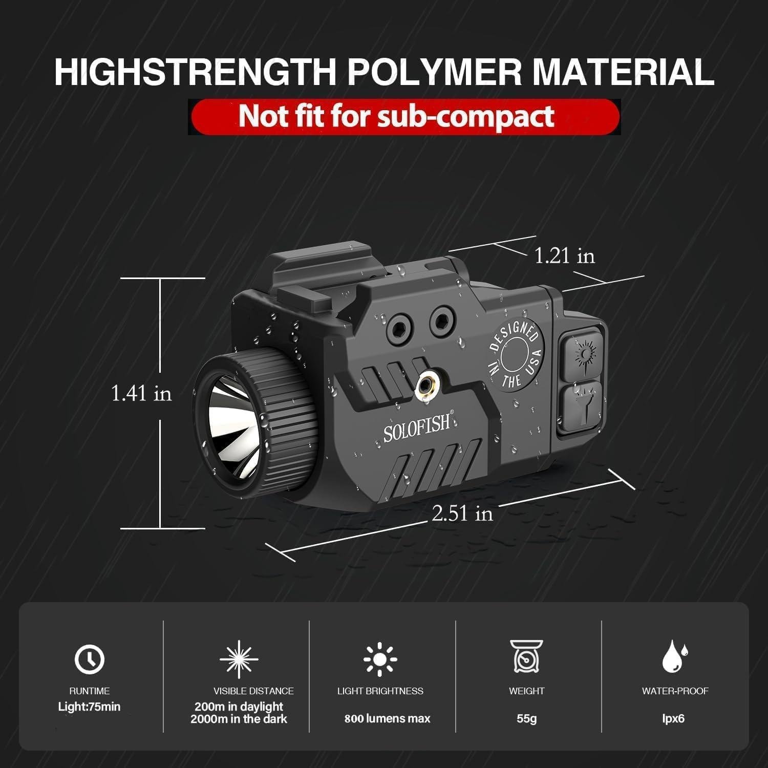 We Light the Way: Solofish 800-Lumen Pistol⁣ Light/Laser