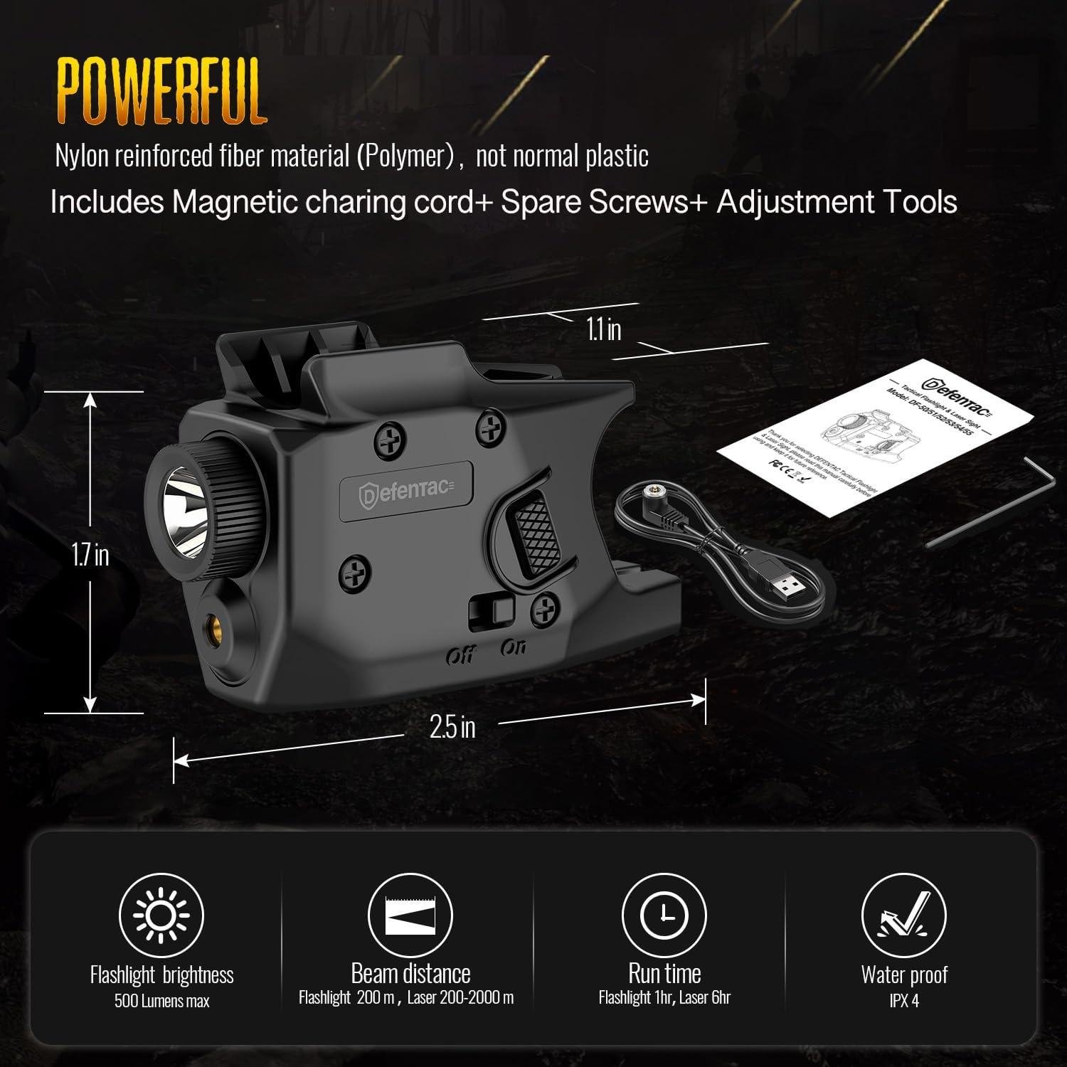 We⁣ Test DEFENTAC's 350-lumen Shield-Ready Combo