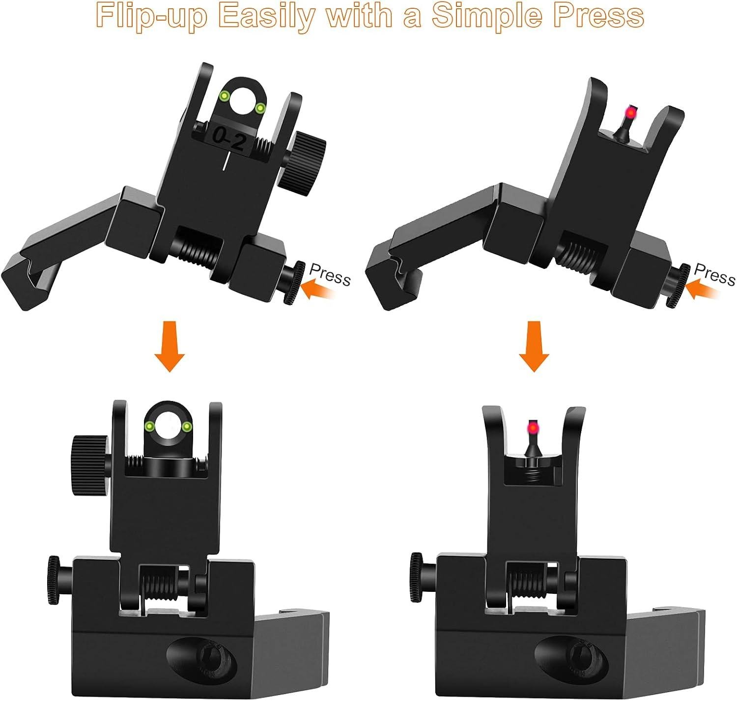 We test 45° Offset Fiber-Optic AR Backup​ Sights