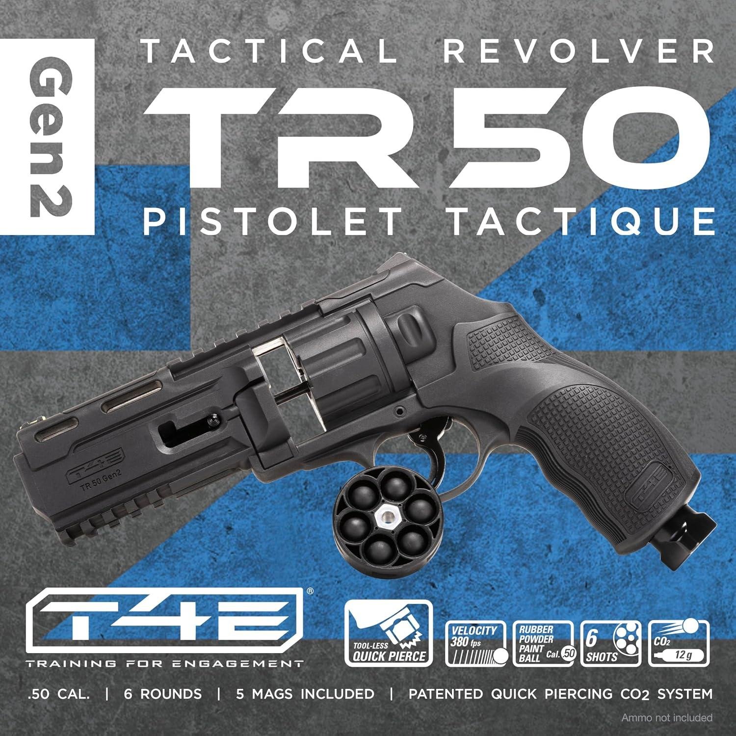 we Review the T4E ⁣TR50 Gen2.50-Cal Paintball Revolver