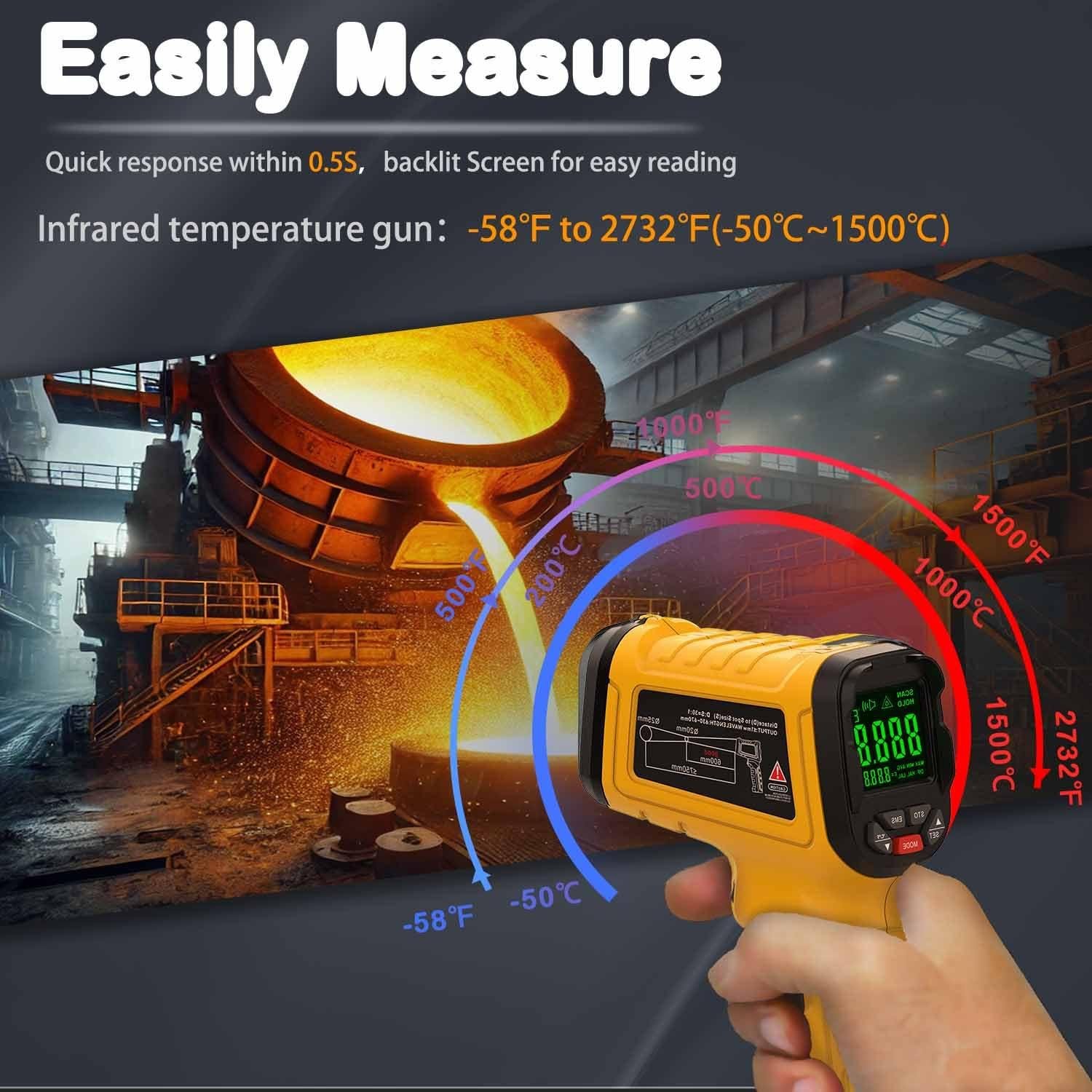 We Put a 2732°F, 50:1 IR Temp Gun to Work