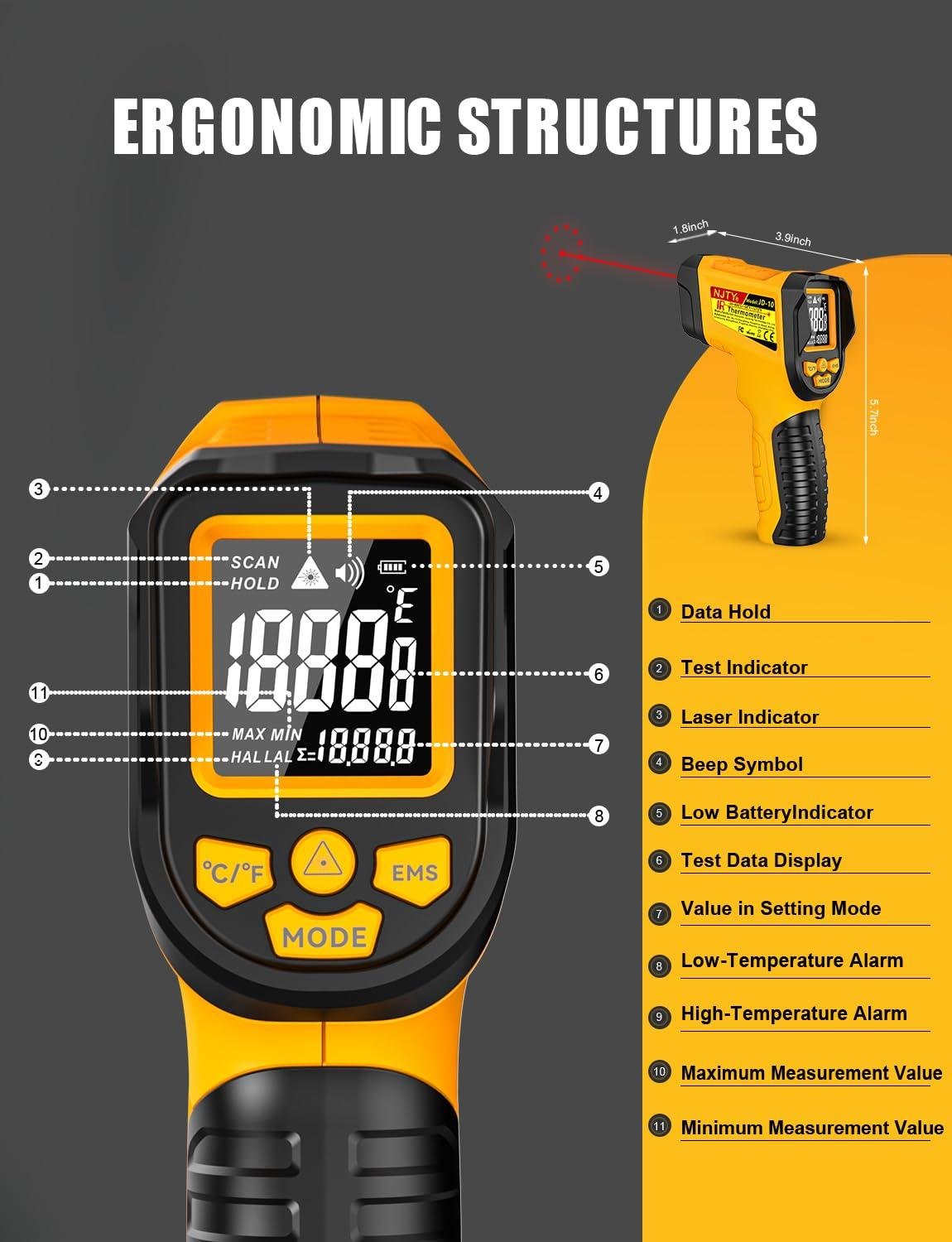 We Test the NJTY JD-10: ‍Heat Sensing Made Simple