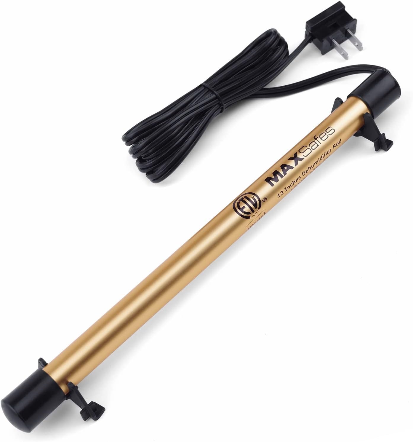 Gun Safe Dehumidifier Rod, Dry Golden Rod - Easy Installation Plug-in Electric Dehumidifier Eliminates Moisture for Gun Safes & Cabinets, ETL Approved，12in