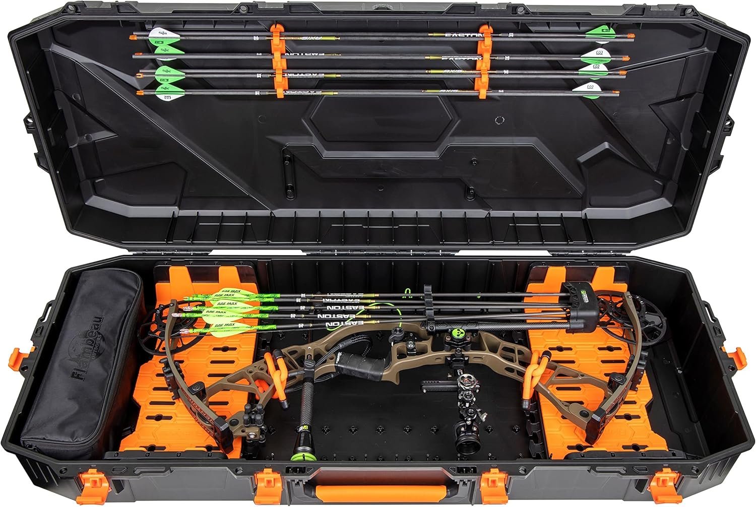 Flambeau Outdoors Formula Bow Case - Features A.B.S. Foamless Bow Security System, Free-Floats Critical Precision Components, Fits 43" Overall Length Bows, Black