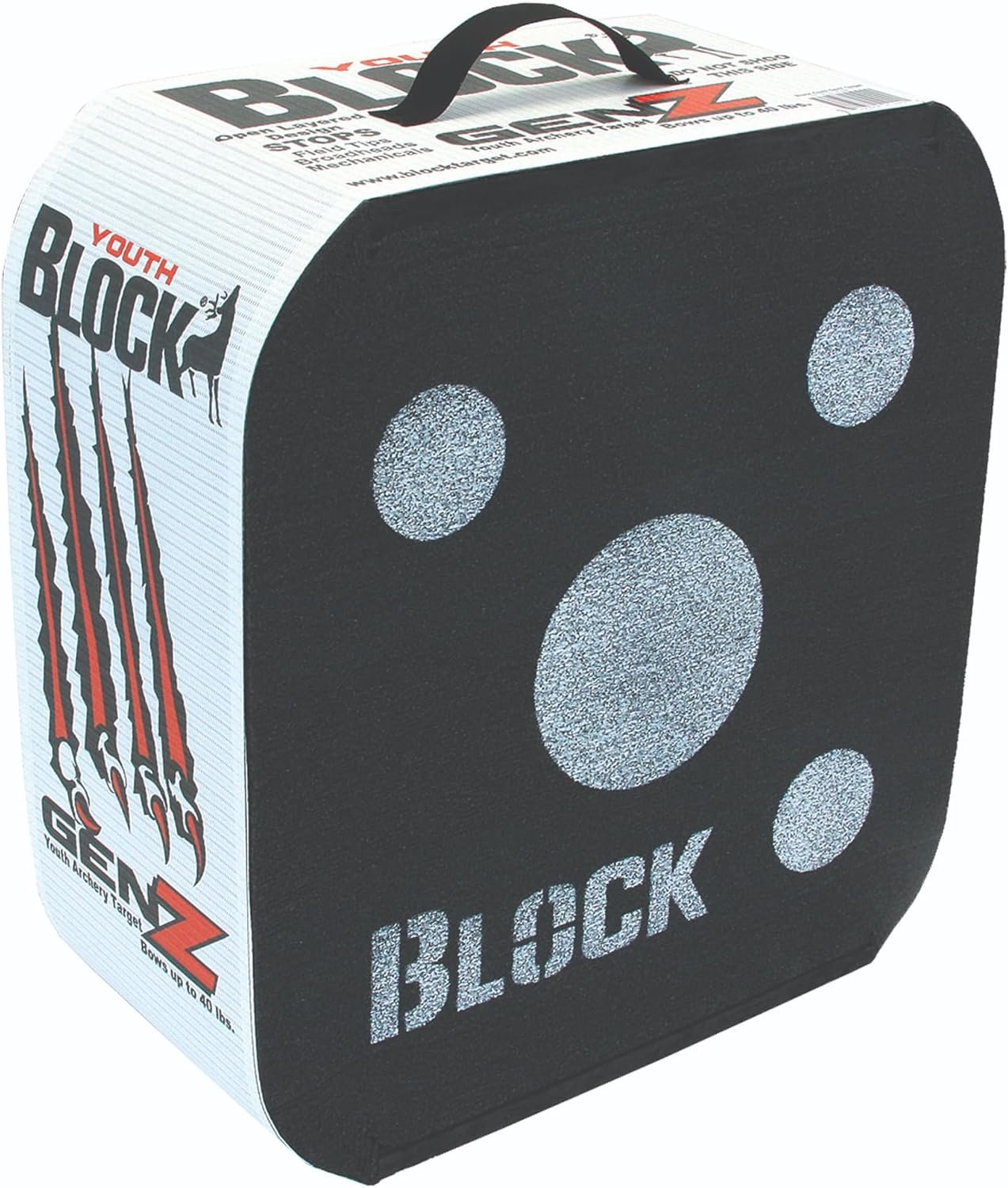 Block GenZ Youth Open Archery Arrow Target - Patented Open Layer Design, Easy Arrow Removal, Great Visibility, Lightweight, Easy to Transport, Two