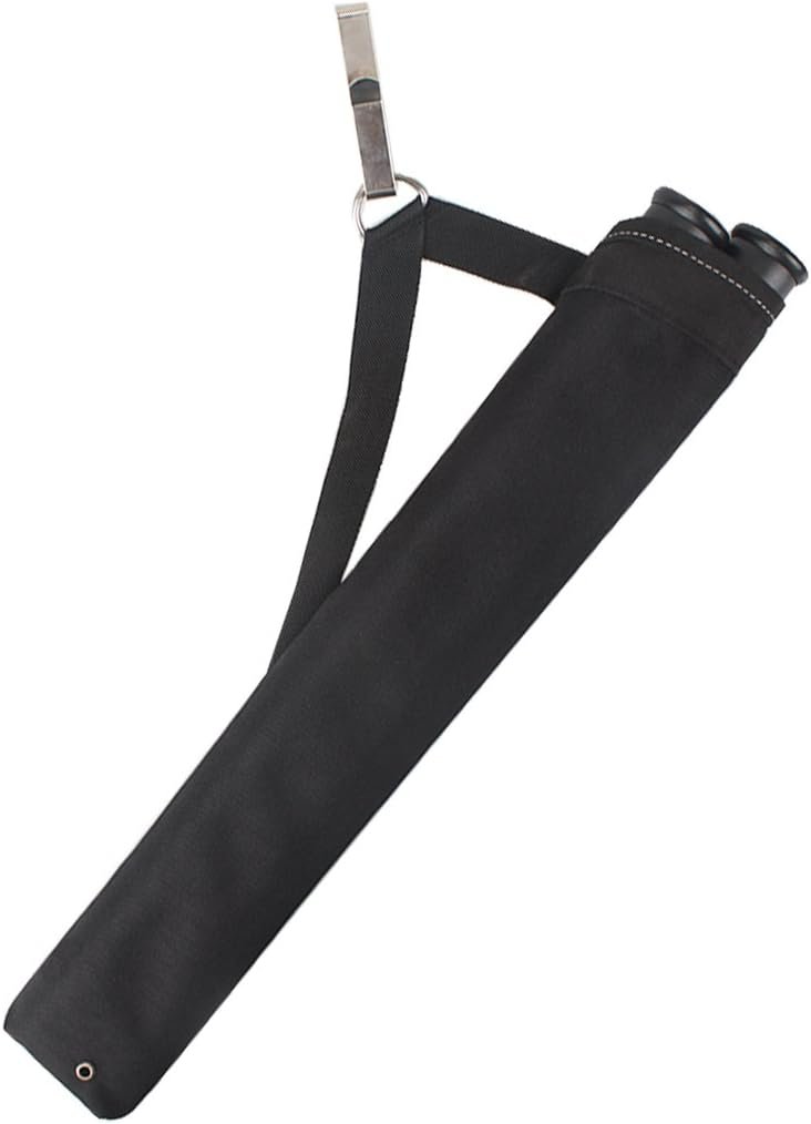 KRATARC Archery 2 Tube Hip Arrow Quiver Waist Hanged Carry Bag with Hook for Target Shooting