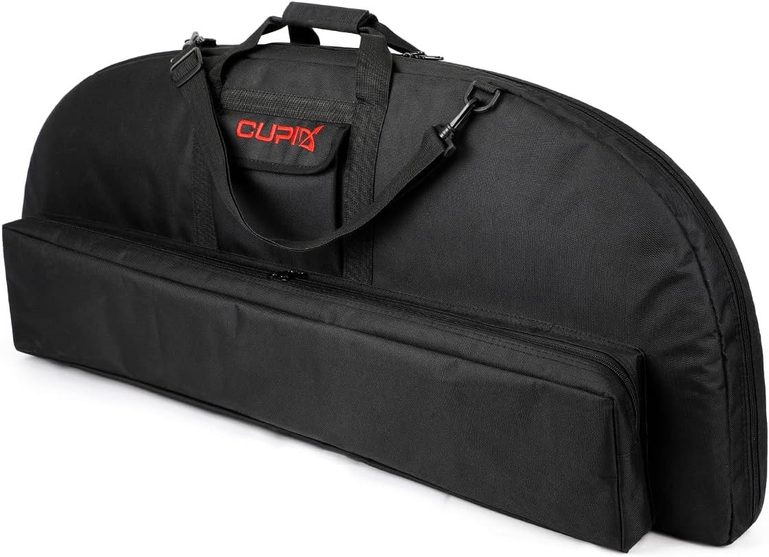 LWANO Compound Bow Case Soft Light-Weight Bow Bag with Arrow Pocket and Backpack Straps