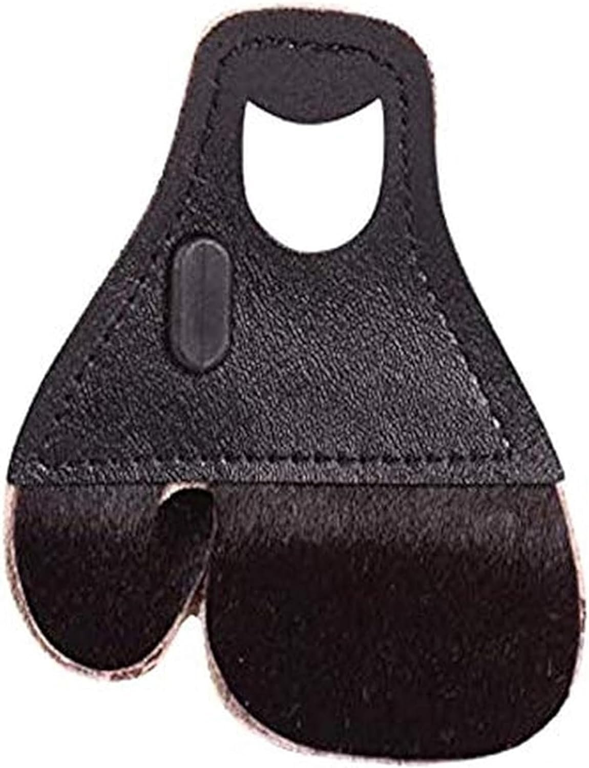 HME Archery Bow Hunting 1/8" Leather Finger Protector Finger Tab for Recurve Bows, Right Hand Only