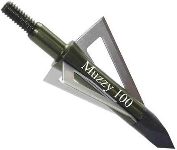 Muzzy 225 Bowhunting 100 Grain, 3 Blade Broadhead, 1-3/16" Cutting Diameter, 6 Pack,MULTI