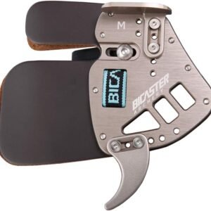BICASTER Archery Finger Tab Genuine Leather + Aluminum Plate Adjustable Finger Guard Protective Gear for Recurve Bow