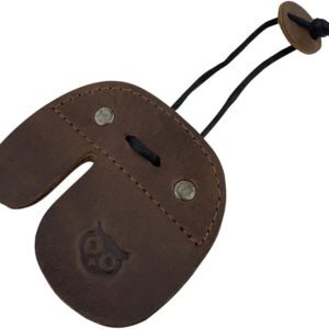 Hide & Drink, Archery Finger Tab, Protect Guard for Recurve Bows, Finger Protector, Shooting Practice Gear Sports & Outdoors, Full Grain Leather, Handmade