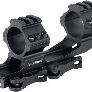 ohhunt Scope Mount 30mm 1 inch QD Quick Release Picatinny Scope Mounts 1.42 inch Center High Black