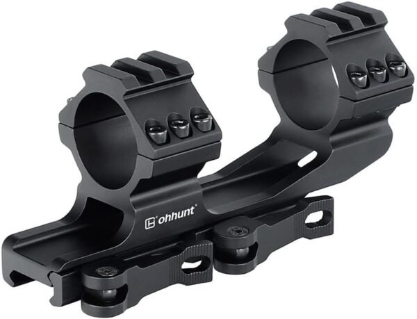 ohhunt Scope Mount 30mm 1 inch QD Quick Release Picatinny Scope Mounts 1.42 inch Center High Black