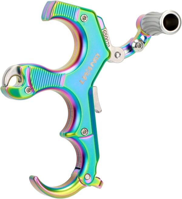 LWANO Thumb Bow Release - 3&4 Finger Adjustable Archery Compound Bow Release Aid, with Trigger Travel and Pressure Adjustable