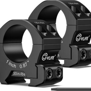 CVLIFE Precision Scope Rings Mount - Compatible with Weaver and Picatinny Rails - 2 Pieces