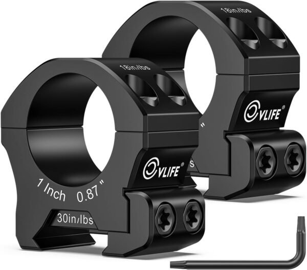 CVLIFE Precision Scope Rings Mount - Compatible with Weaver and Picatinny Rails - 2 Pieces