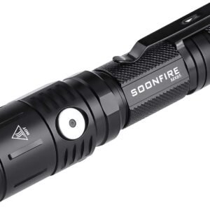 MX65 Tactical Flashlight 1060 Lumens Built-in a Fast Charging Rechargeable LED Handheld Flashlights 5 Brightness Waterproof Flashlight